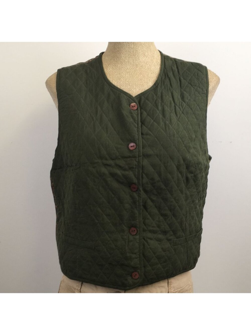 Vintage Pendleton Classic Silk Blend Vest Womens Size 10